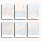 Stockholm travel poster mini paint by numbers collection