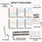 Taipei travel poster mini paint by numbers collection