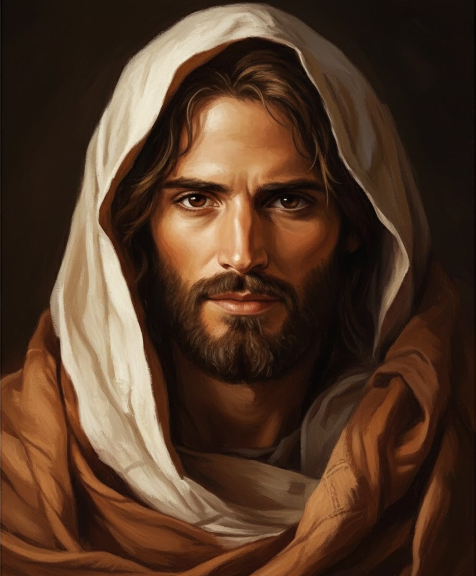 The Face of Jesus paint by numbers artwork