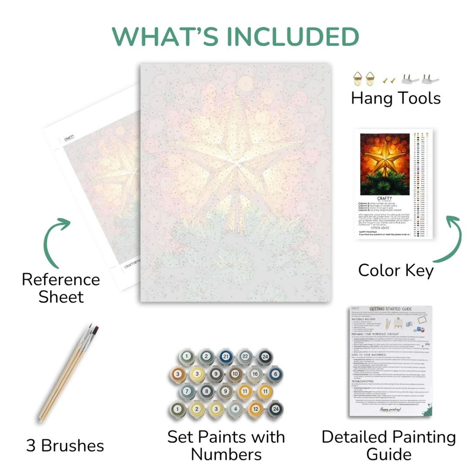 Star of the Season paint by numbers artwork
