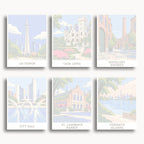 Toronto travel poster mini paint by numbers collection
