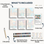 Venice travel poster mini paint by numbers collection