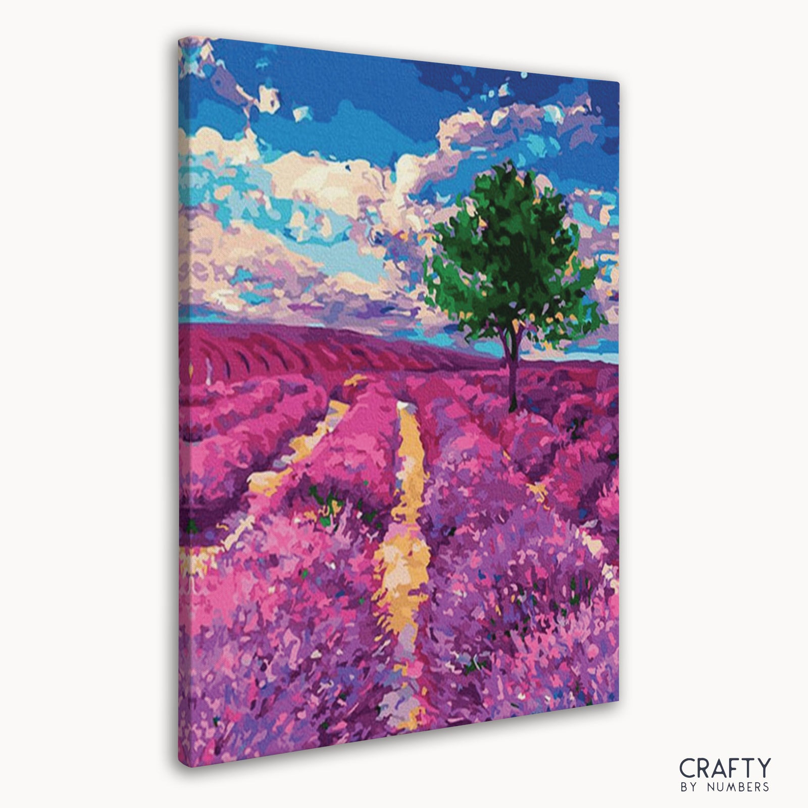 Finished Lavender fields of Provence artwork