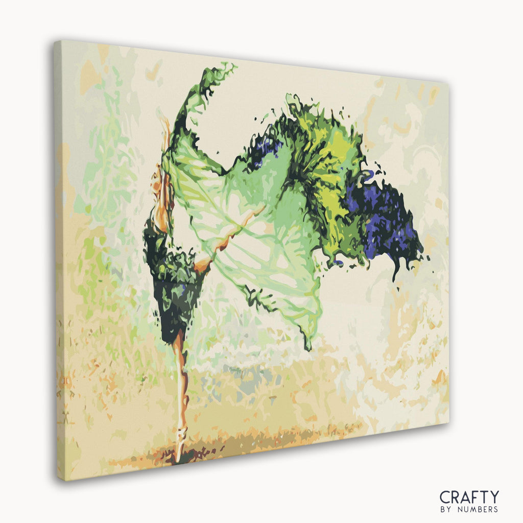 Colorful abstract dancer illustration reminiscent of famous abstract paintings and picasso most famous paintings techniques.