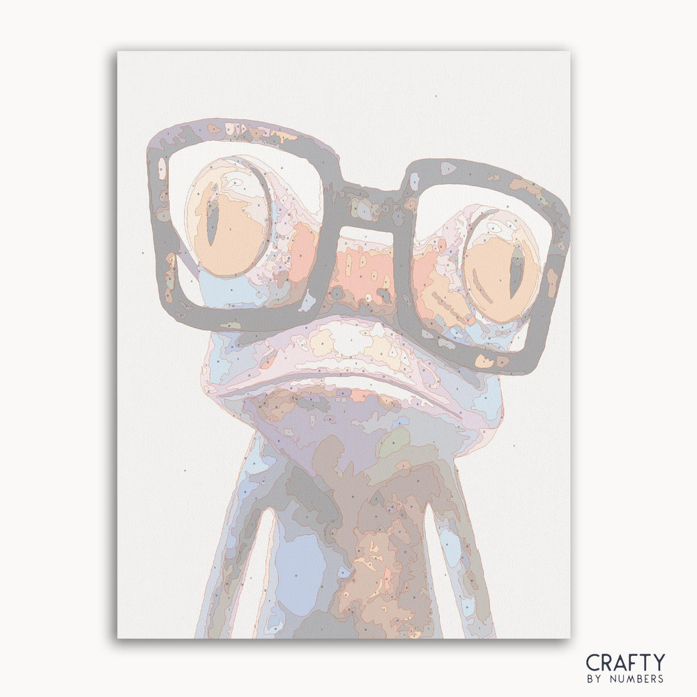 Abstract Frog paint by number inspired by famous paintings with vibrant colors and unique shapes. vincent van gogh famous paintings most famous paintings