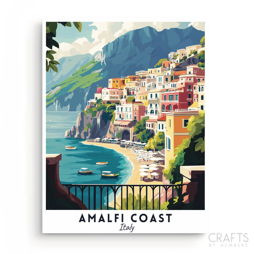 Amalfi Coast - Travel Poster