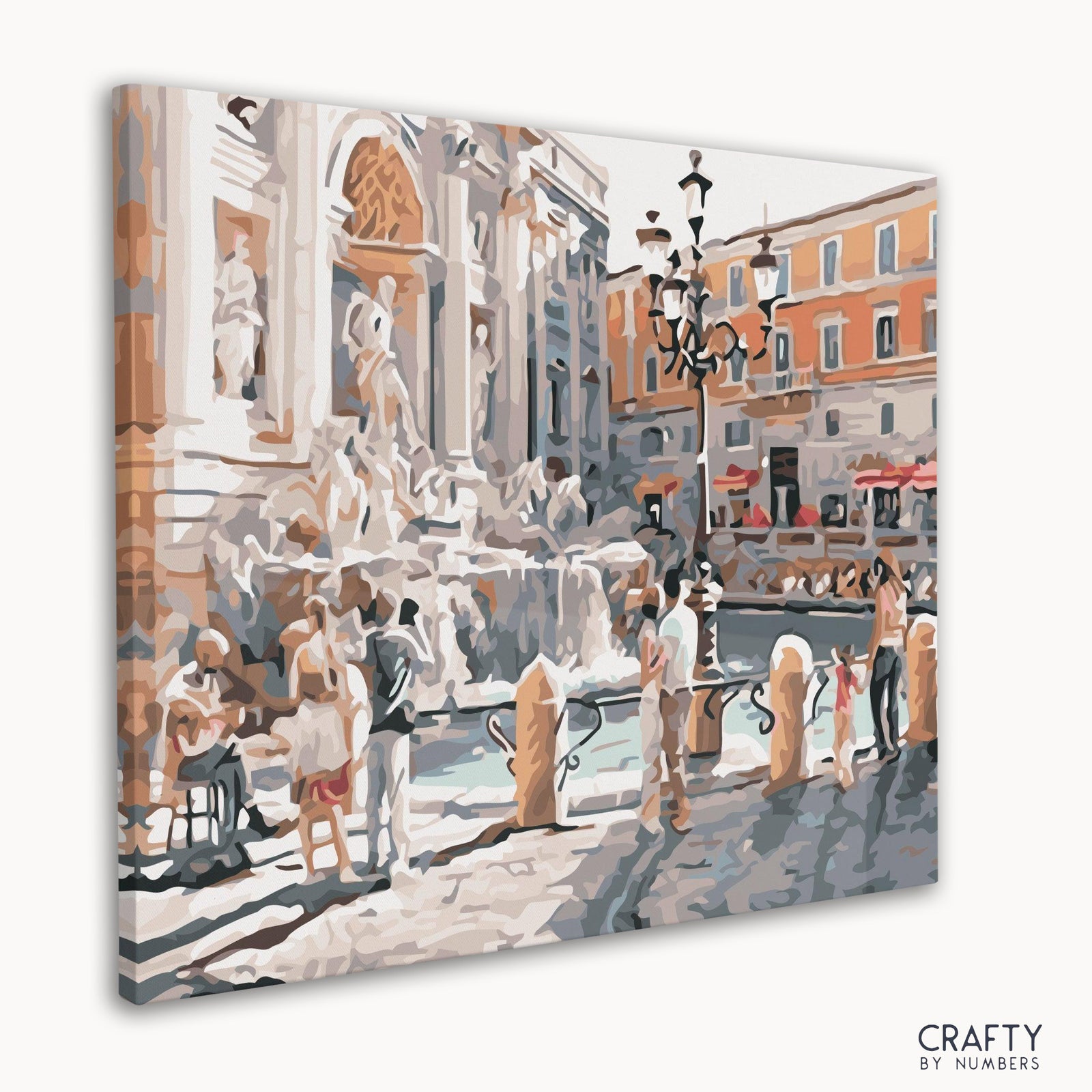 Close-up detail of Trevi Fountain artwork