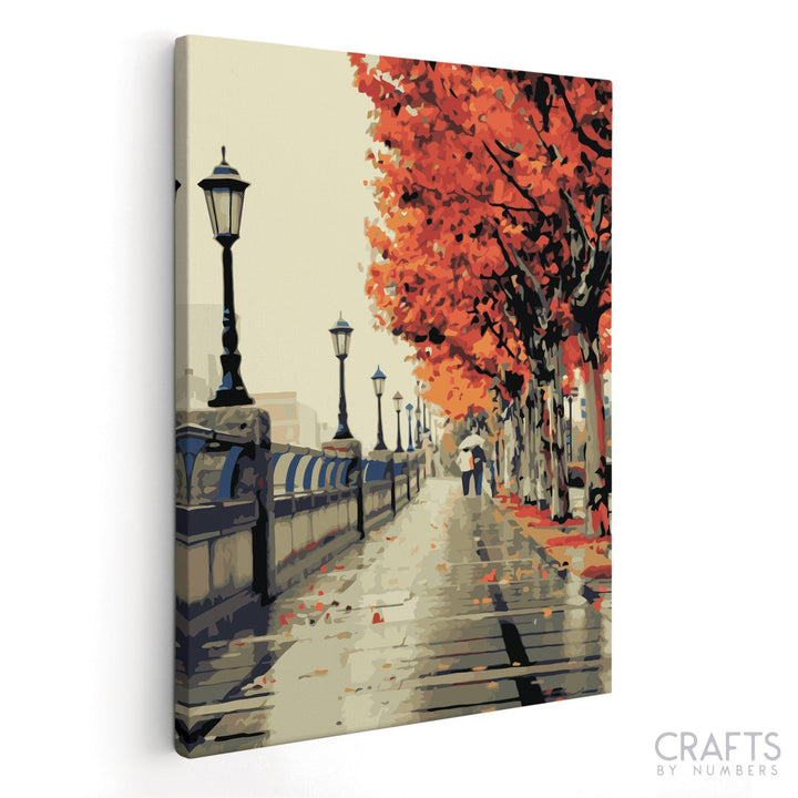 Autumn Walk - Crafty By Numbers - Paint by Numbers - Paint by Numbers for Adults - Painting - Canvas - Custom Paint by Numbers