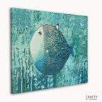 Detailed Big Fish paint by number with bold strokes and shades, reflecting most famous paintings techniques in landscape art.