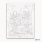 Books & Flowers paint by number featuring elements inspired by famous paintings and van gogh famous paintings style.