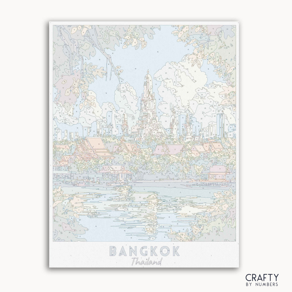 canvas paint by numbers of bangkok - Crafty by Numbers