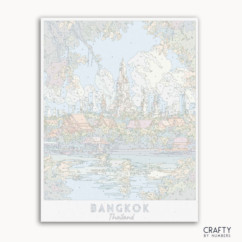 canvas paint by numbers of bangkok - Crafty by Numbers