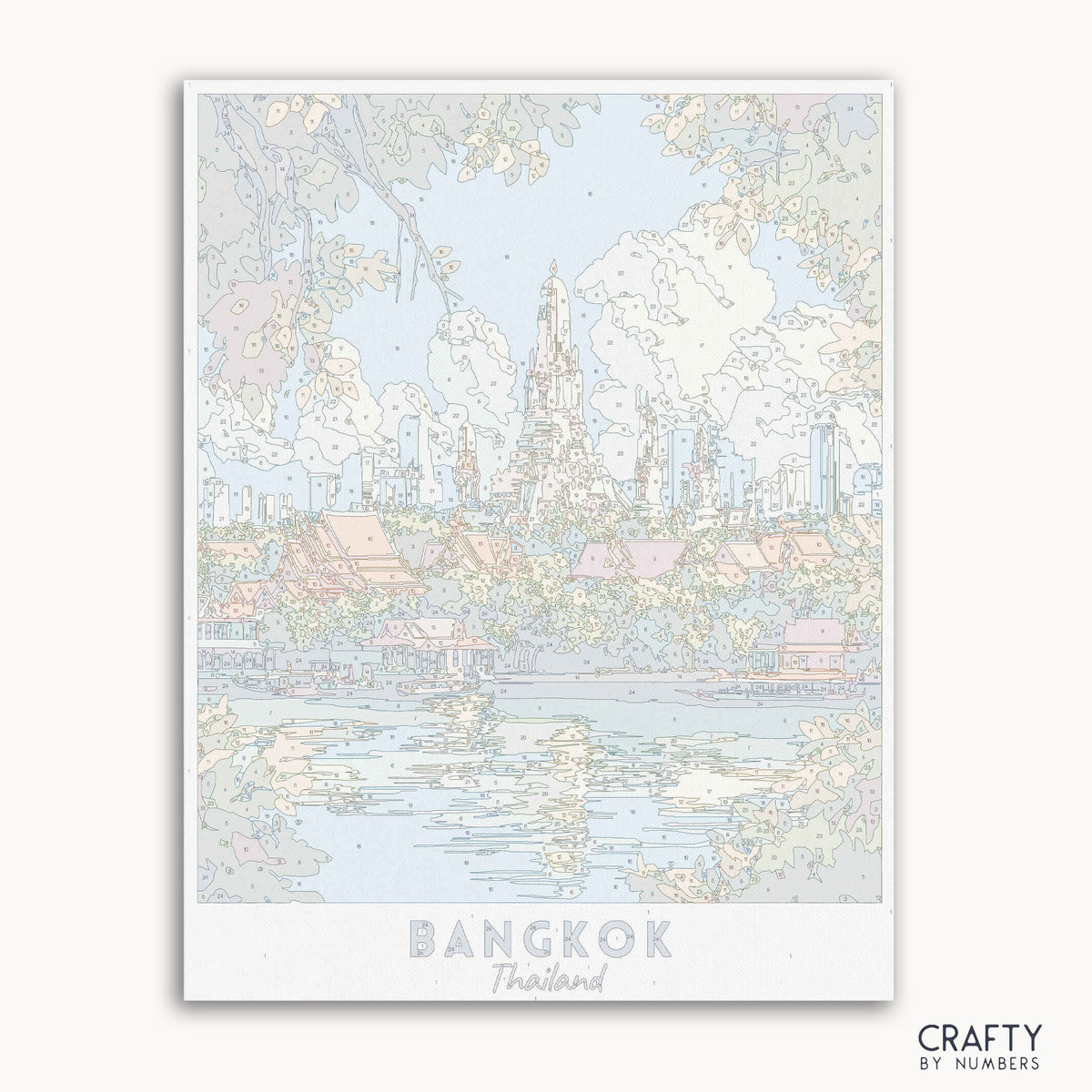 canvas paint by numbers of bangkok - Crafty by Numbers