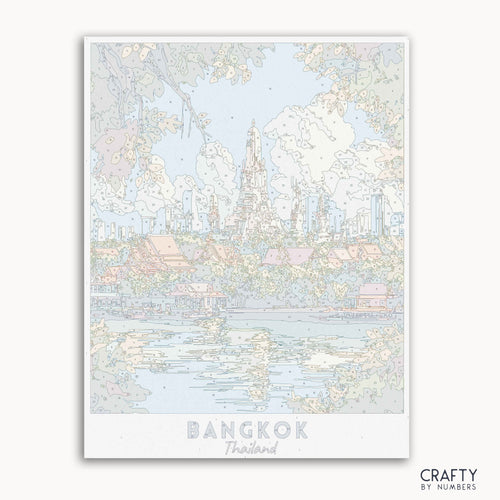 canvas paint by numbers of bangkok - Crafty by Numbers