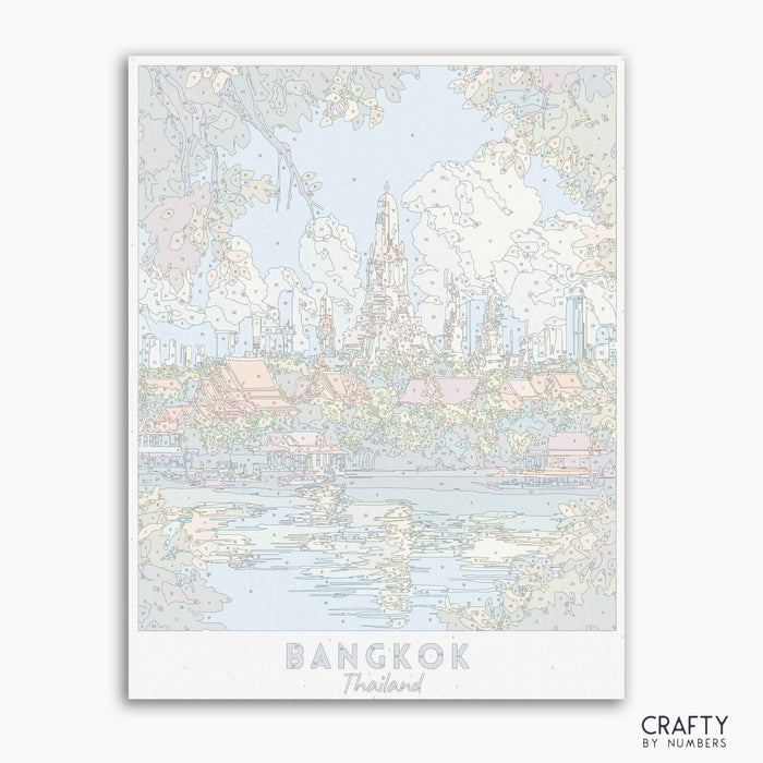 canvas paint by numbers of bangkok - Crafty by Numbers