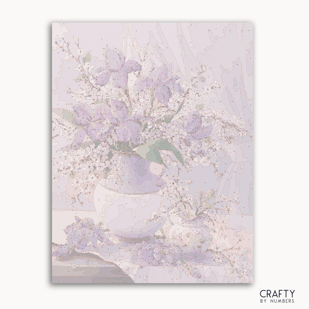 Cornflower Lillepilt paint by number featuring vivid blue flowers inspired by famous paintings van gogh famous paintings and famous flower paintings.