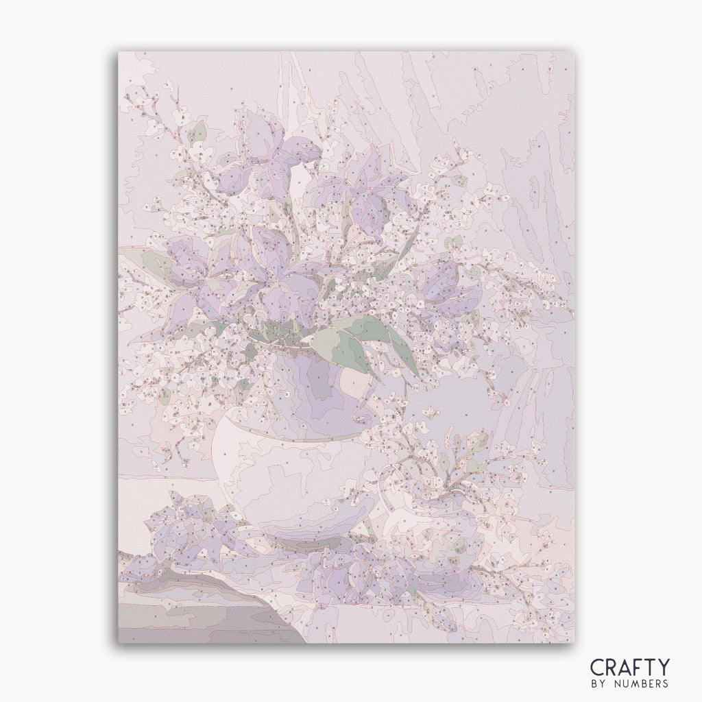 Cornflower Lillepilt paint by number featuring vivid blue flowers inspired by famous paintings van gogh famous paintings and famous flower paintings.