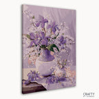 Detailed Cornflower Lillepilt paint by number kit resembling famous landscape paintings and top 10 picasso famous paintings style.