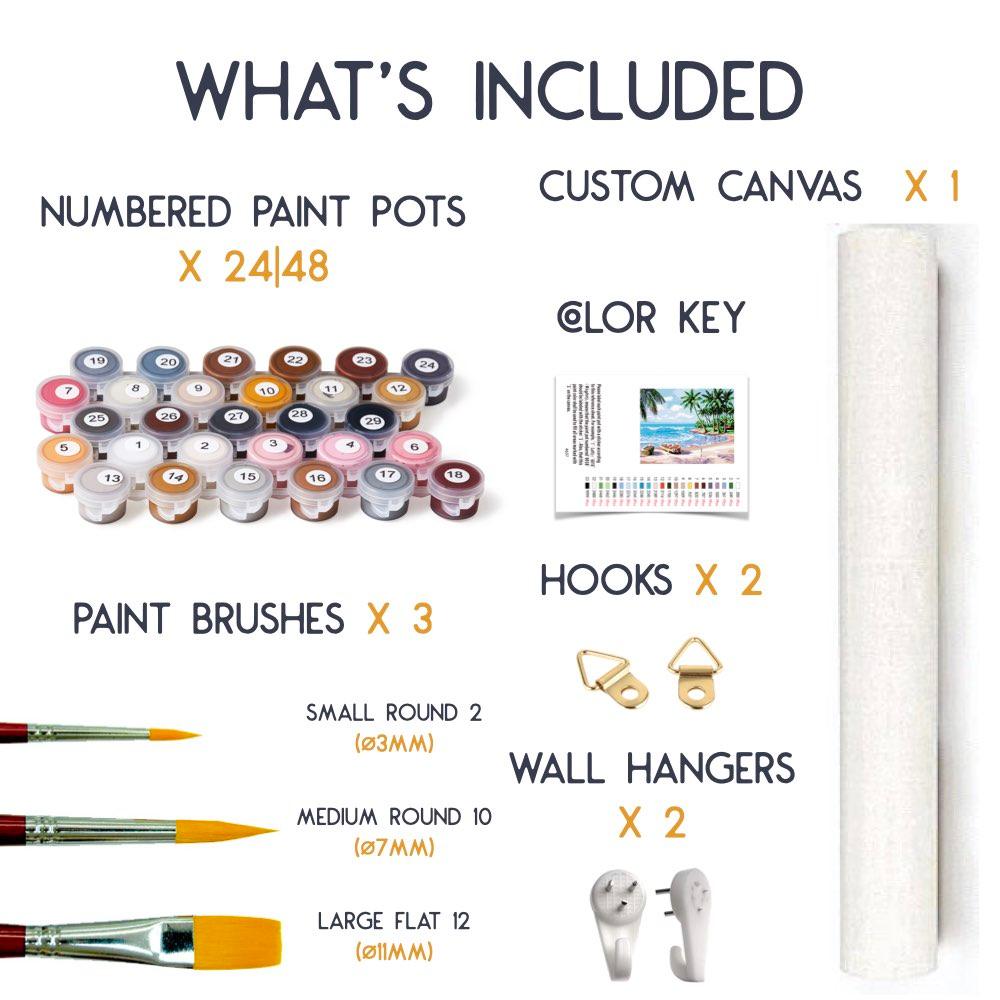Custom Paint by Numbers Kit - Crafty By Numbers - Paint by Numbers - Paint by Numbers for Adults - Painting - Canvas - Custom Paint by Numbers