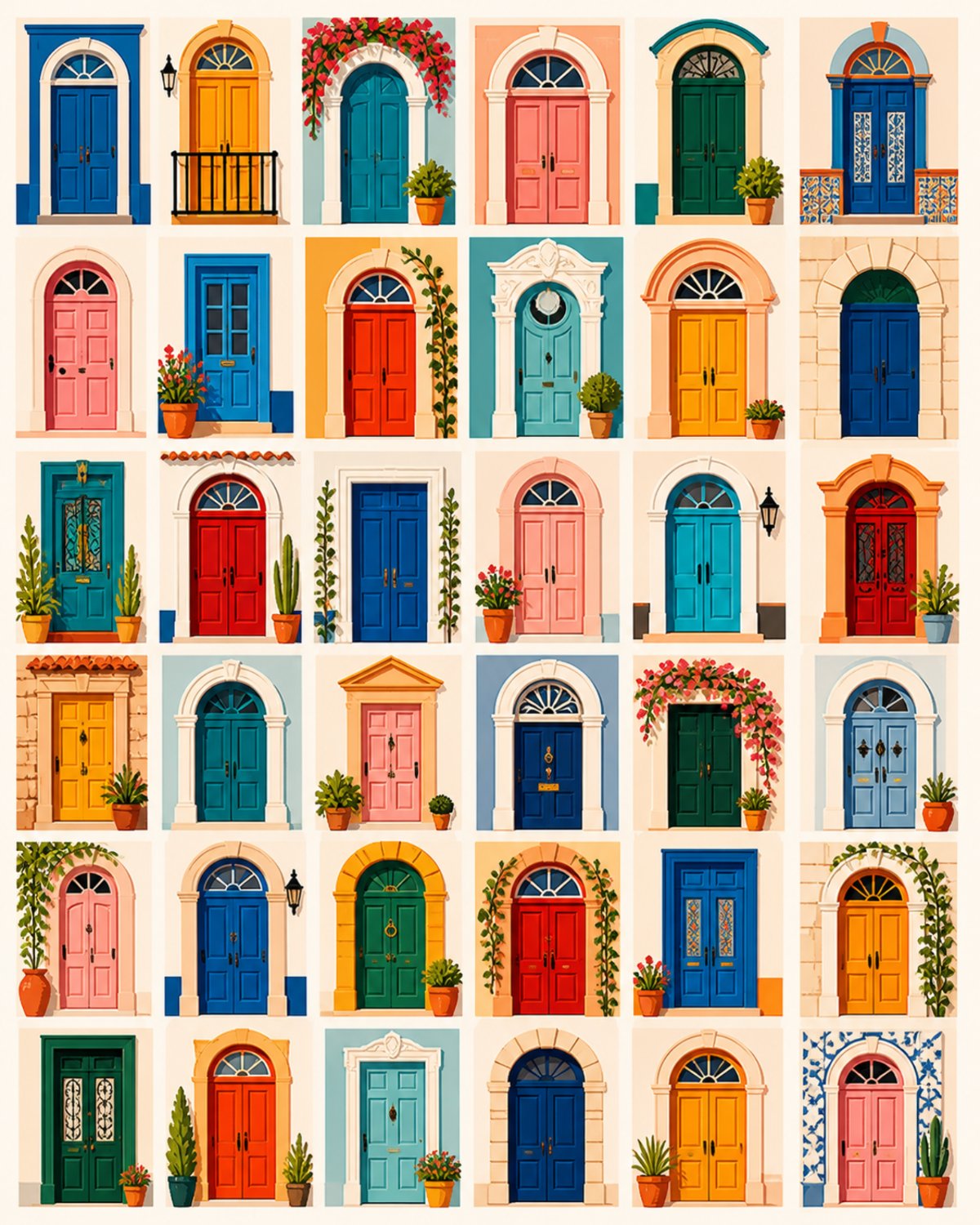 Colorful Doorways