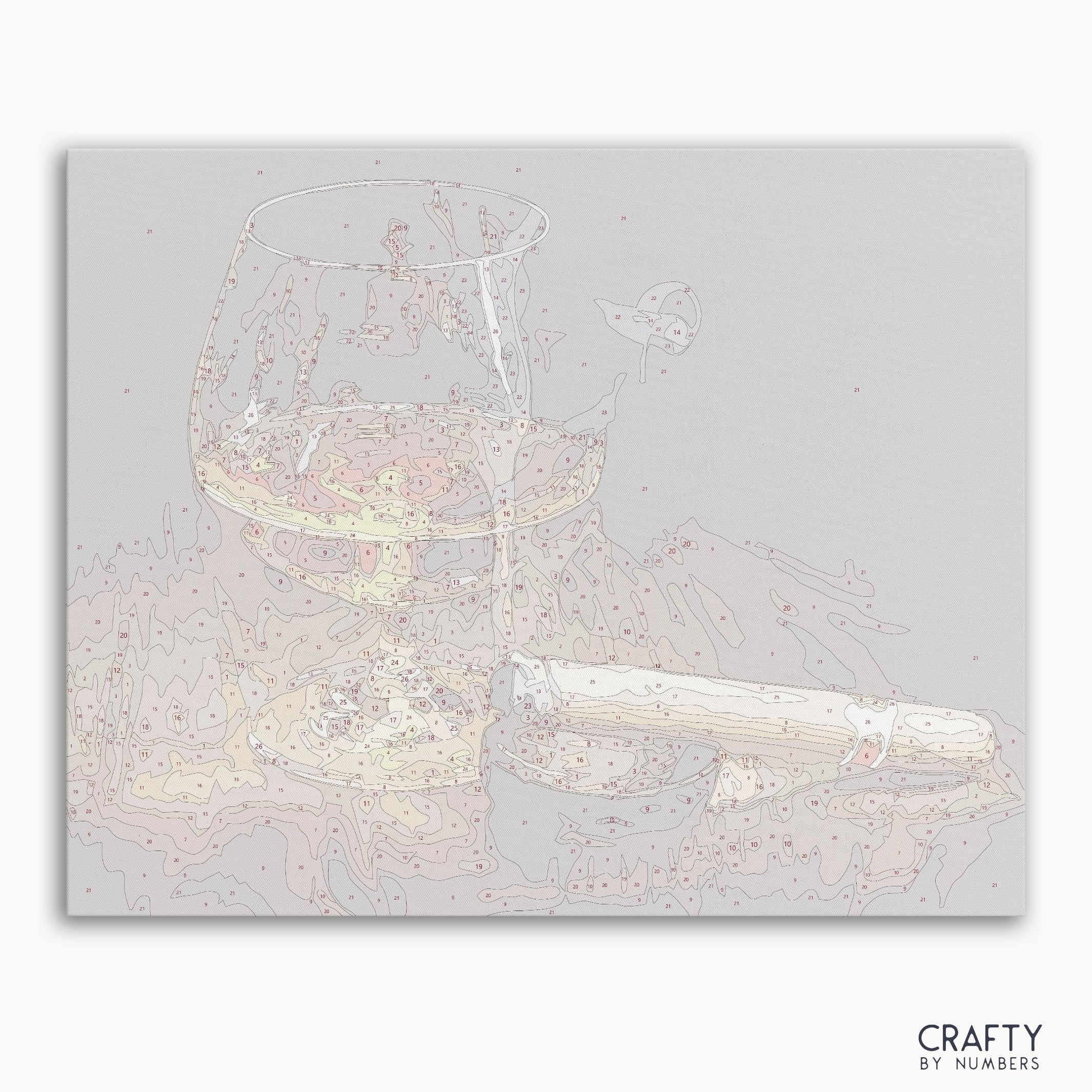 Drink and Cigar paint by number inspired by famous paintings featuring vibrant colors and dynamic composition like van gogh famous paintings and picasso most famous paintings.