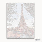 Eiffel Tower paint by number featuring famous paintings, vincent van gogh famous paintings, most famous paintings, famous landscape paintings.