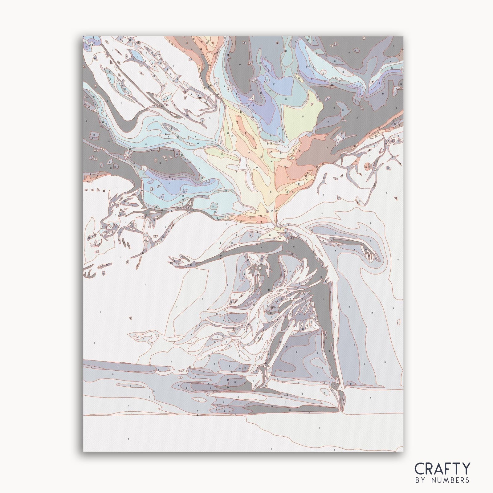 Engel der explosiven Balletttänzerin in leuchtenden Farben, inspiriert von berühmten Gemälden von Vincent Van Gogh, den berühmtesten Gemälden.