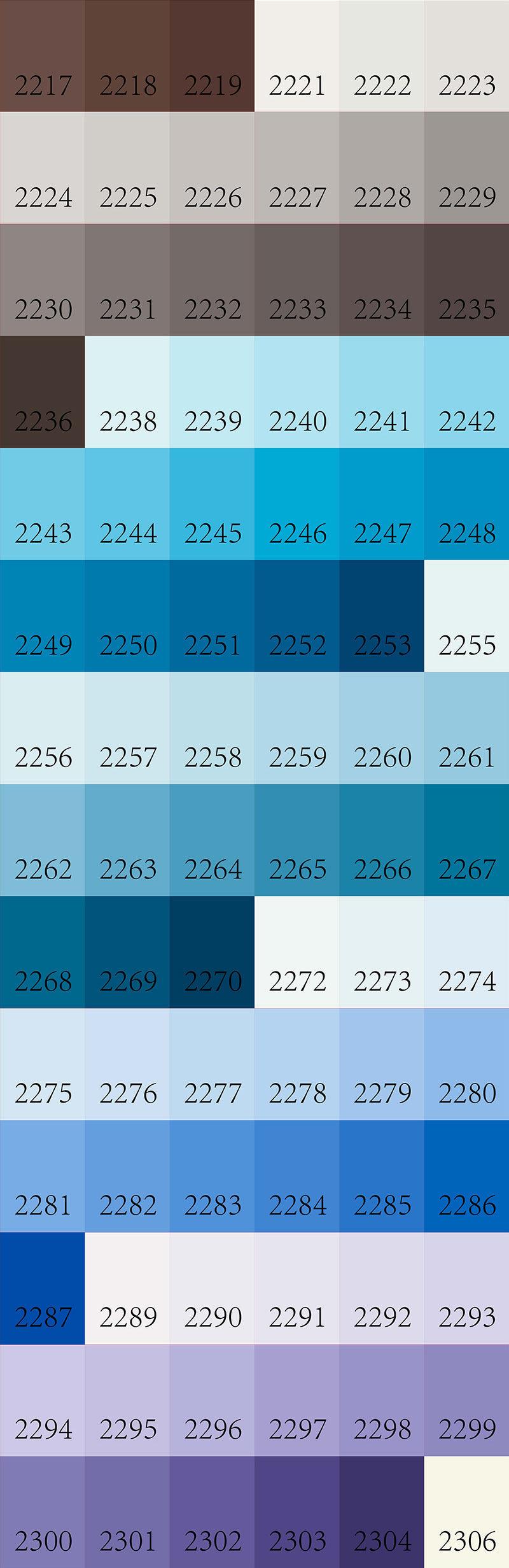 Color swatch with various shades of blue and brown