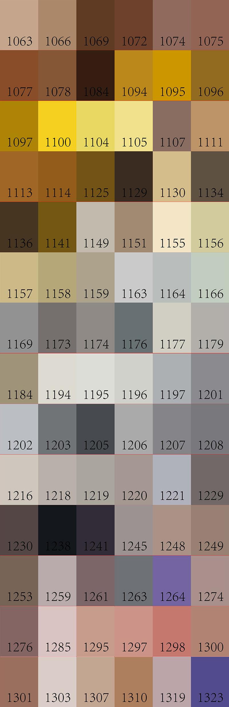 Color swatch with various shades of brown and gray