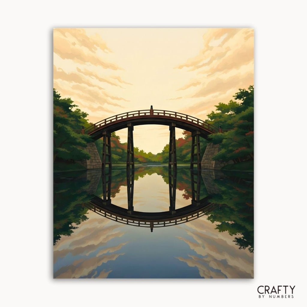 Bridge of Solitude paint by numbers artwork on canvas