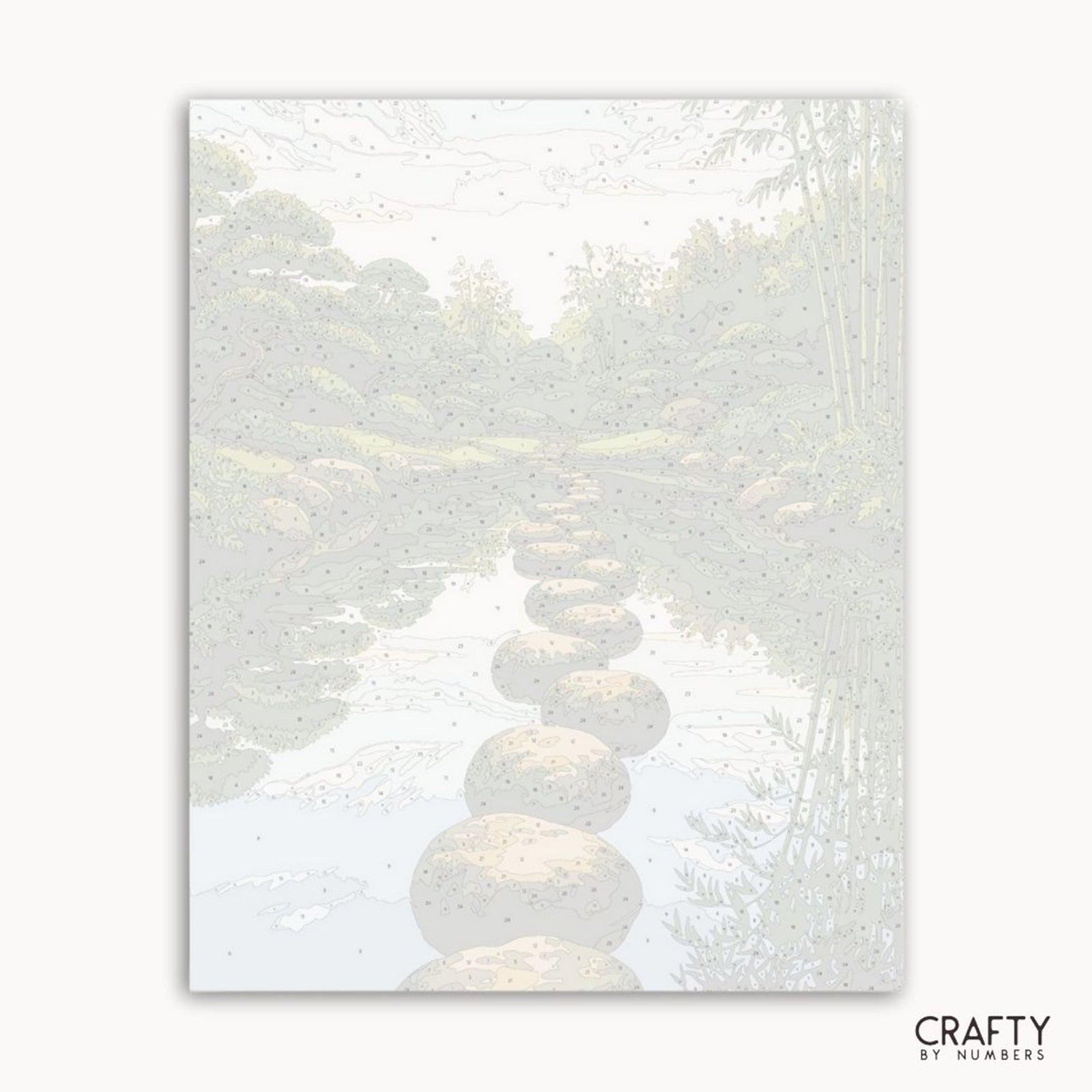 The Garden Path paint by numbers artwork