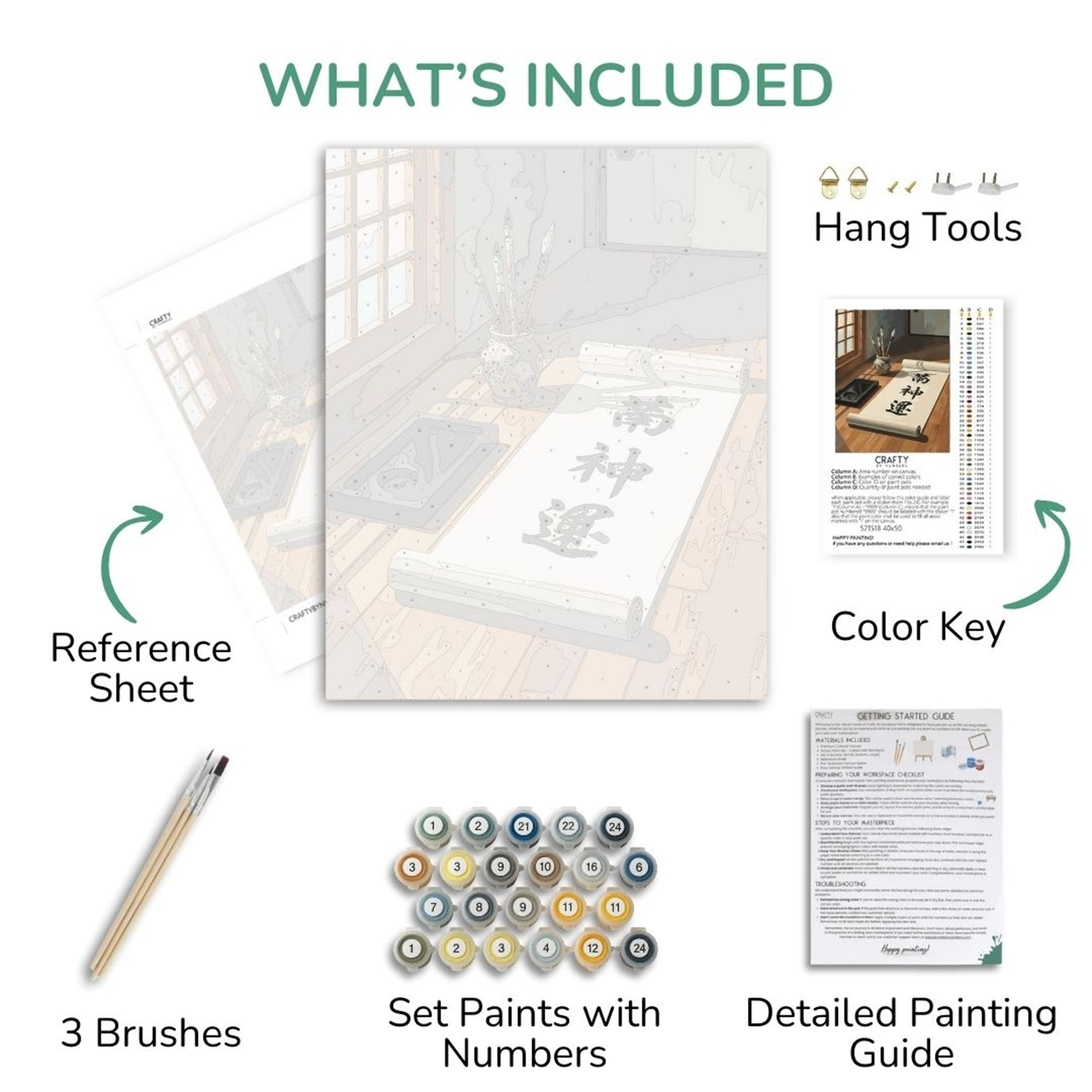 The Calligrapher's Light Paint by Numbers Kit