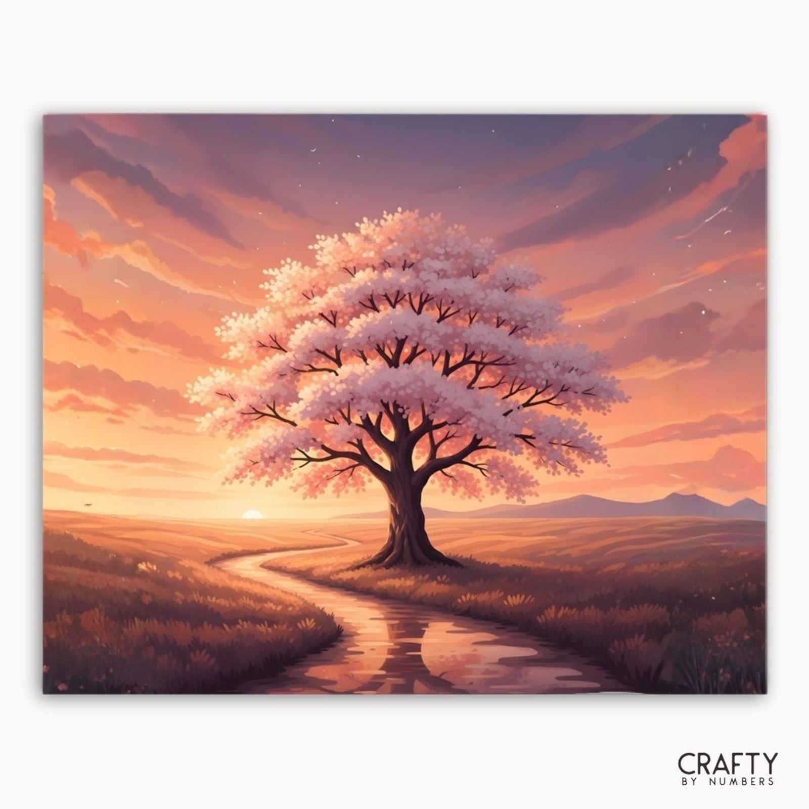 Path of Petals paint by numbers artwork
