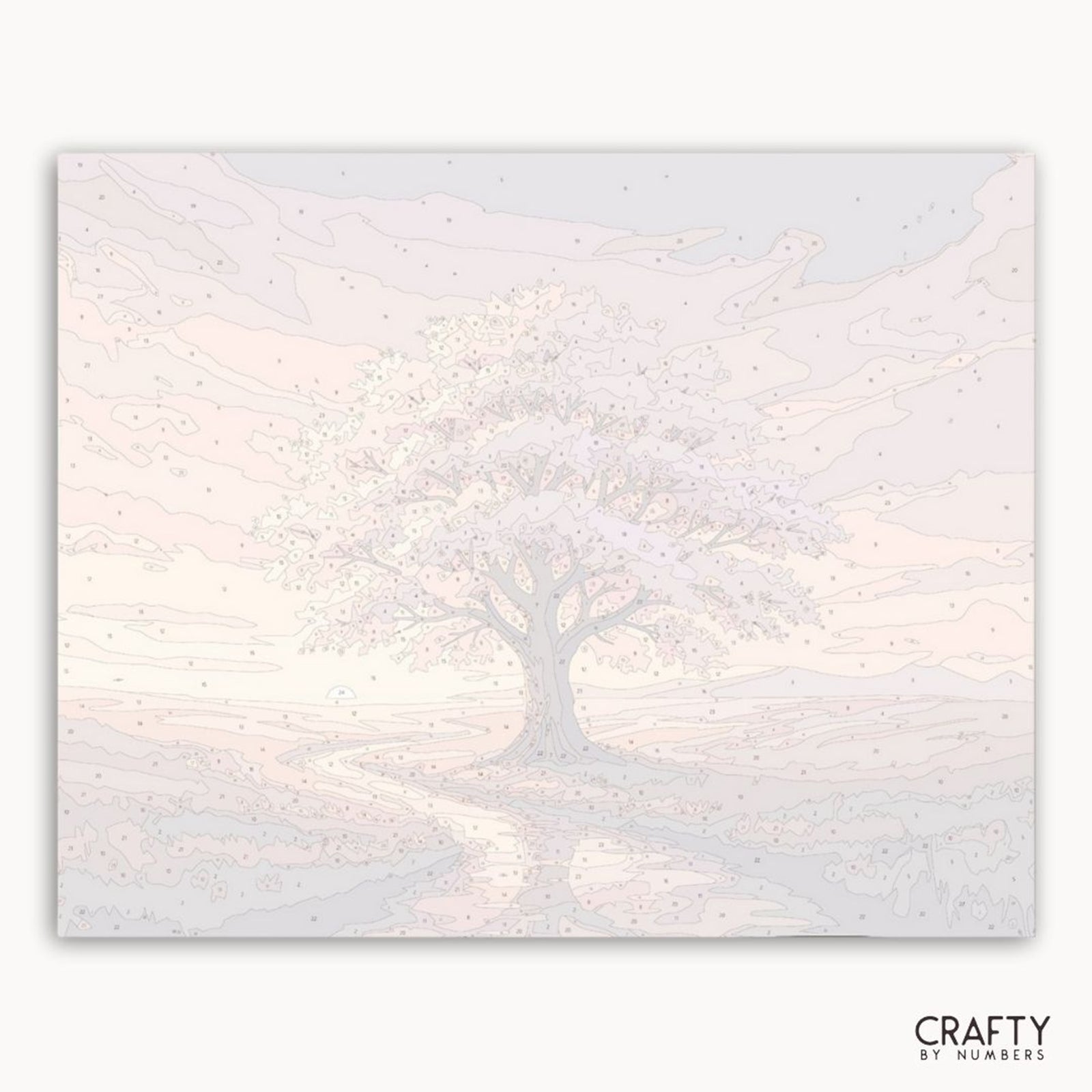 Path of Petals paint by numbers artwork