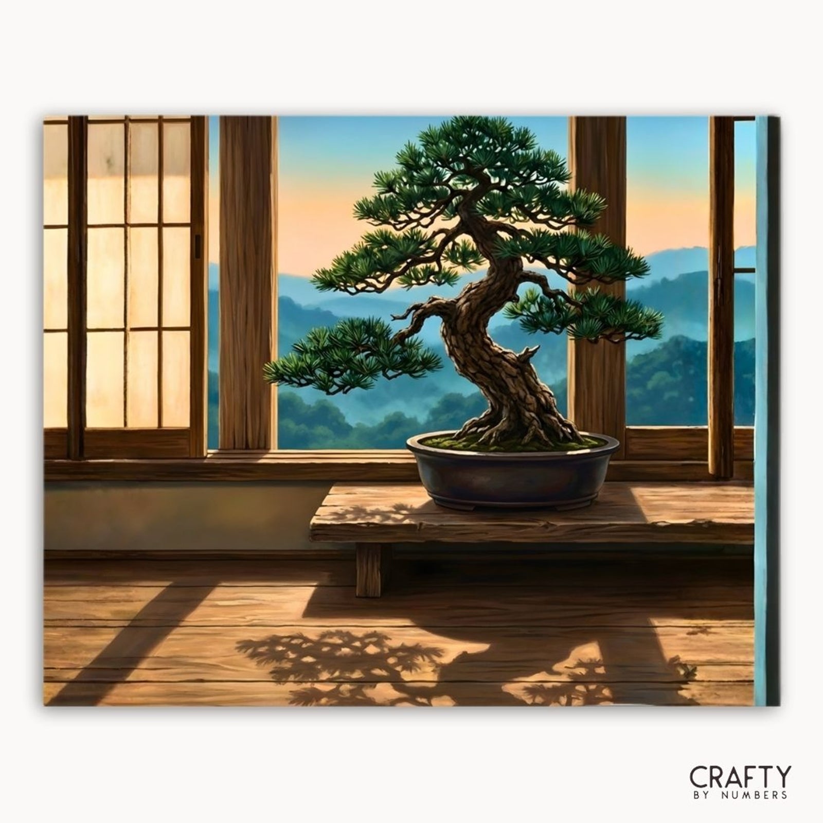 Whispers of the Bonsai paint by numbers artwork