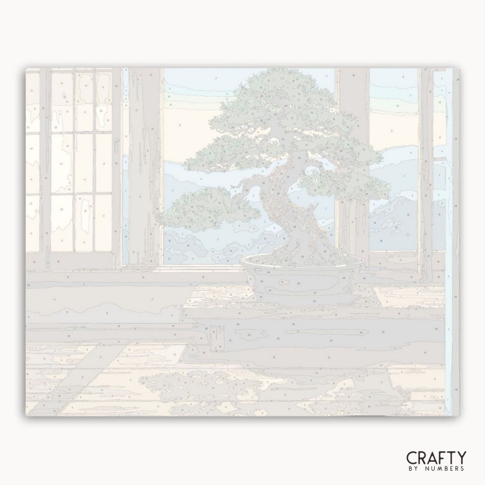 Whispers of the Bonsai paint by numbers artwork