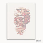 Flowers Skull Art paint by number featuring vibrant colors inspired by famous paintings and vincent van gogh famous paintings.