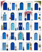 Blue Mediterranean Doors