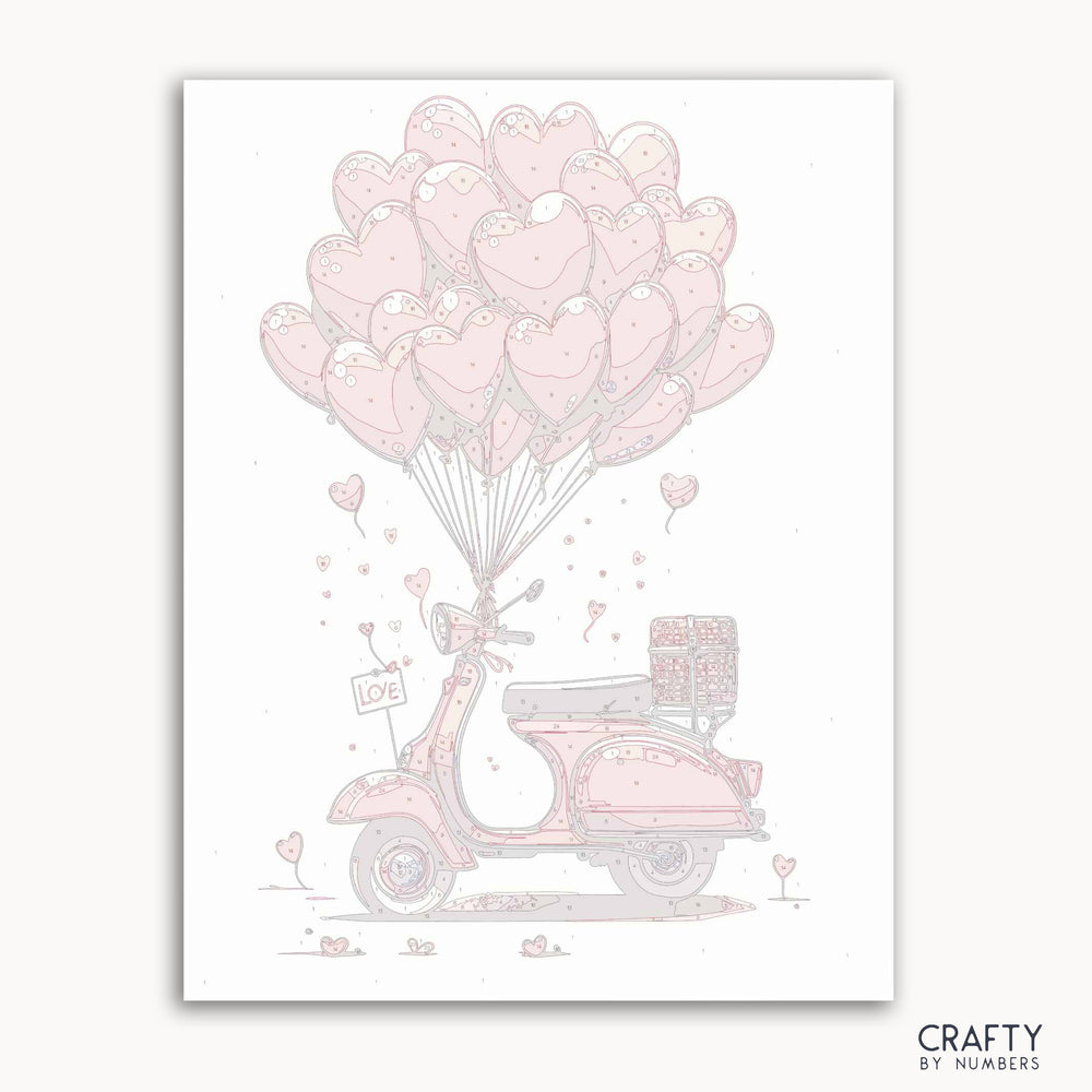 Heartfelt Voyage paint by numbers Love featuring vibrant colors inspired by famous paintings and the style of vincent van gogh famous paintings.