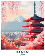 Beautiful paint by number travel poster showing kanopi of snow mountain. Beautiful Canvas by crafty by numbers.