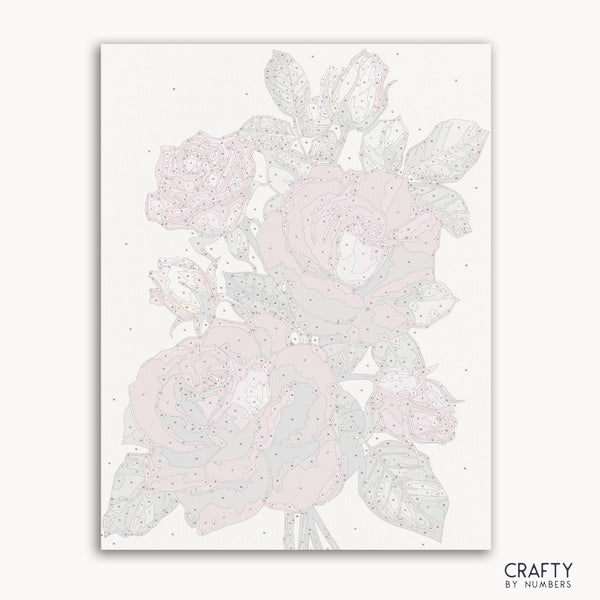 Life Of Red Roses paint by number featuring vibrant red roses inspired by famous paintings and van gogh famous paintings style.