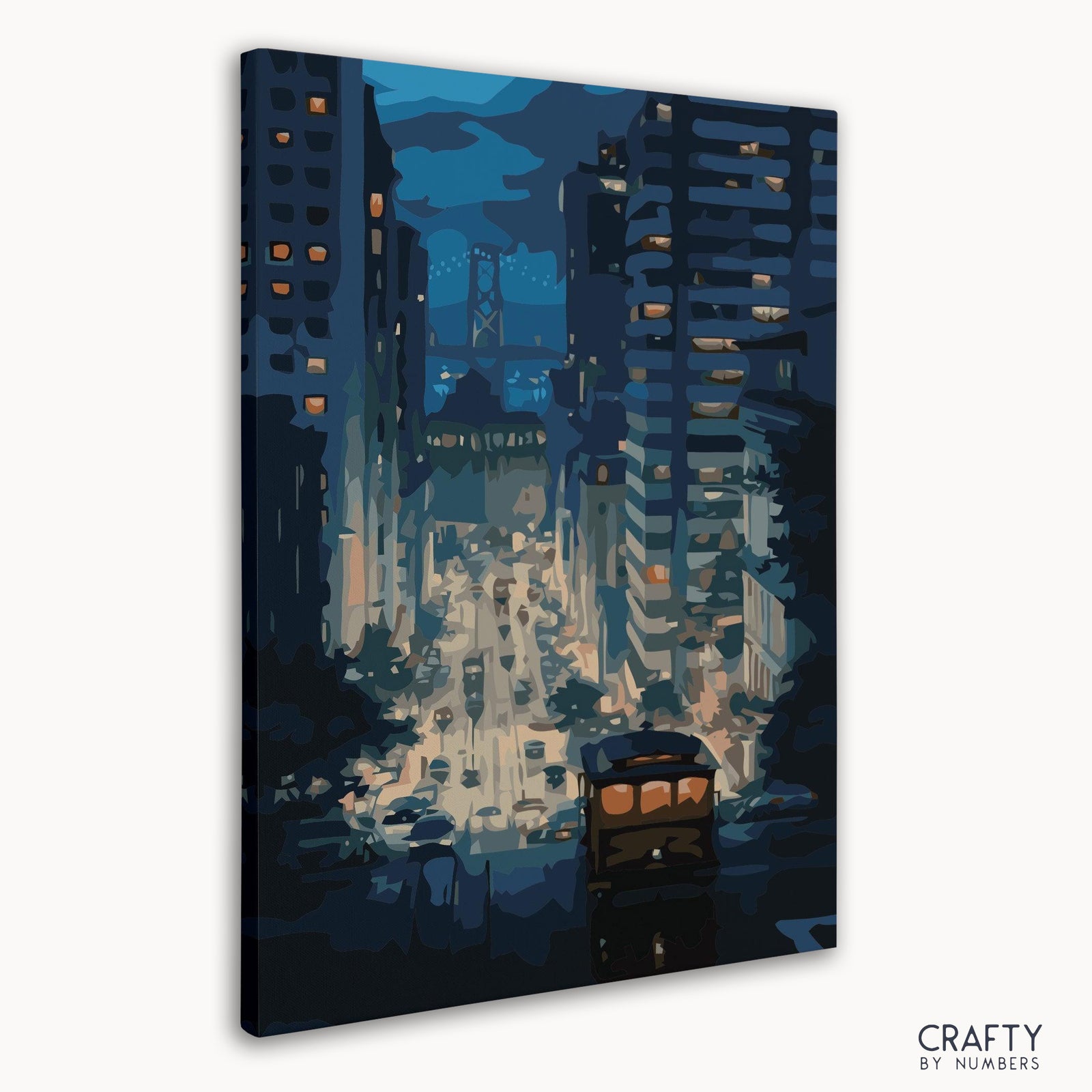 Close-up detail of San Francisco Night artwork