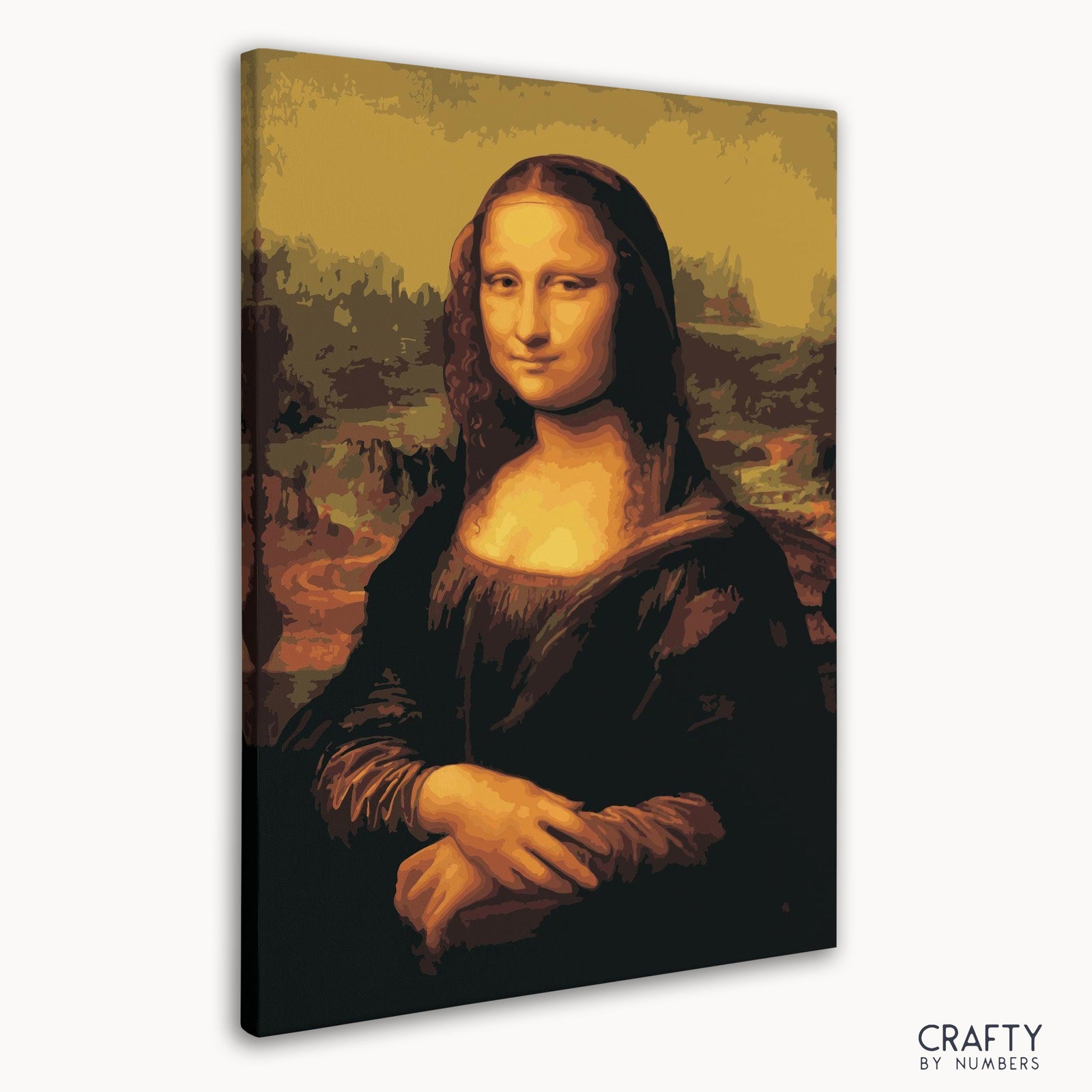 Close-up detail of Mona Lisa Leonardo da Vinci artwork