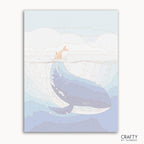 Orange Whale Tail paint by Kids inspired by famous paintings in vibrant colors.