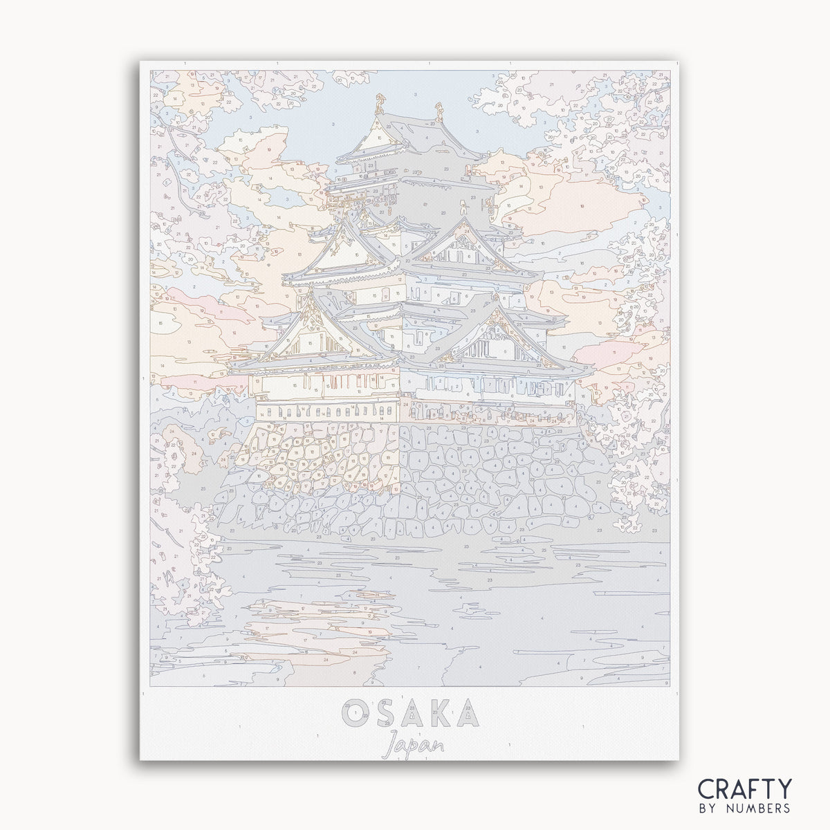 peinture par numéros sur toile d'OSAKA Japon par CRAfty By Numbers