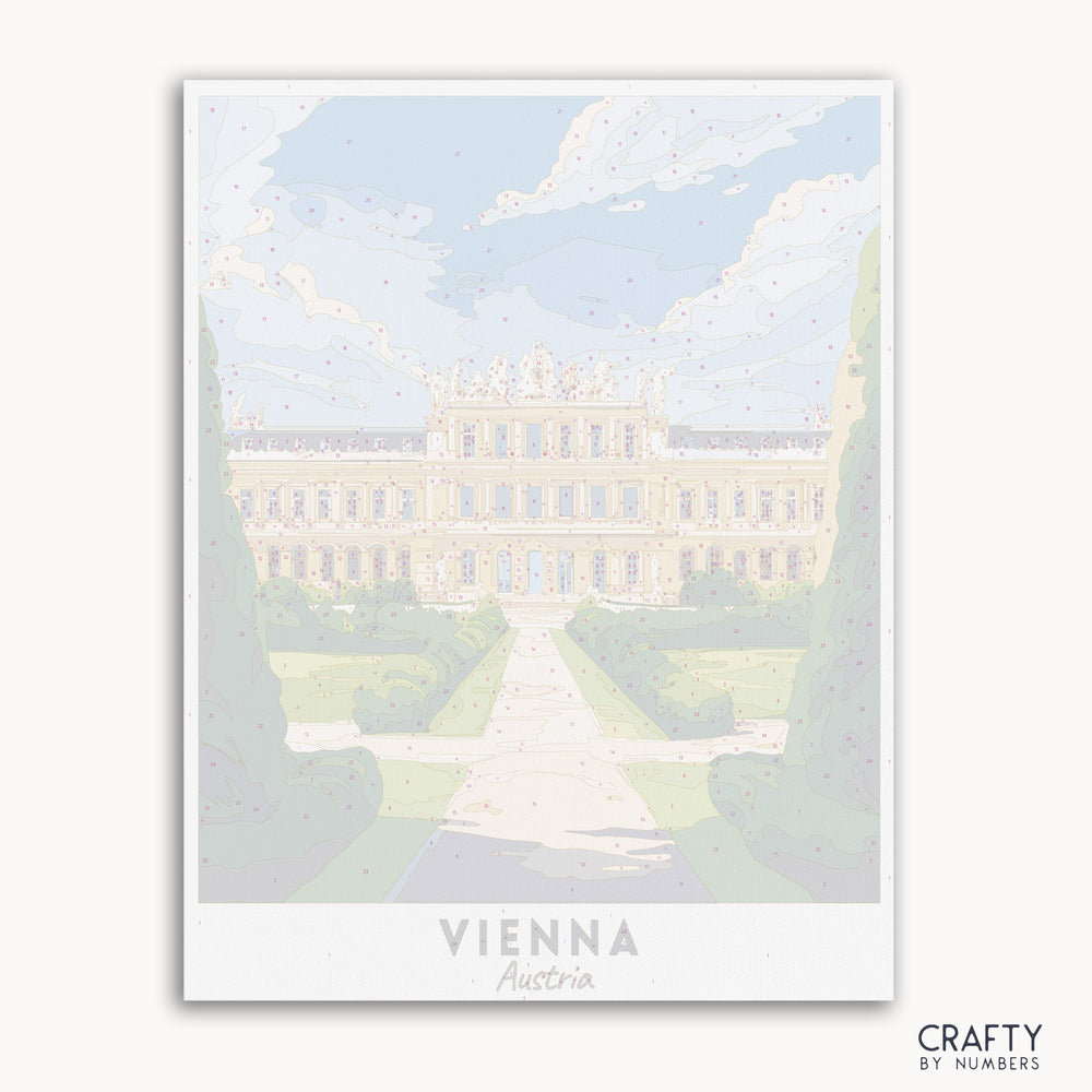 paint by numbers canvas of VIENNA Austria