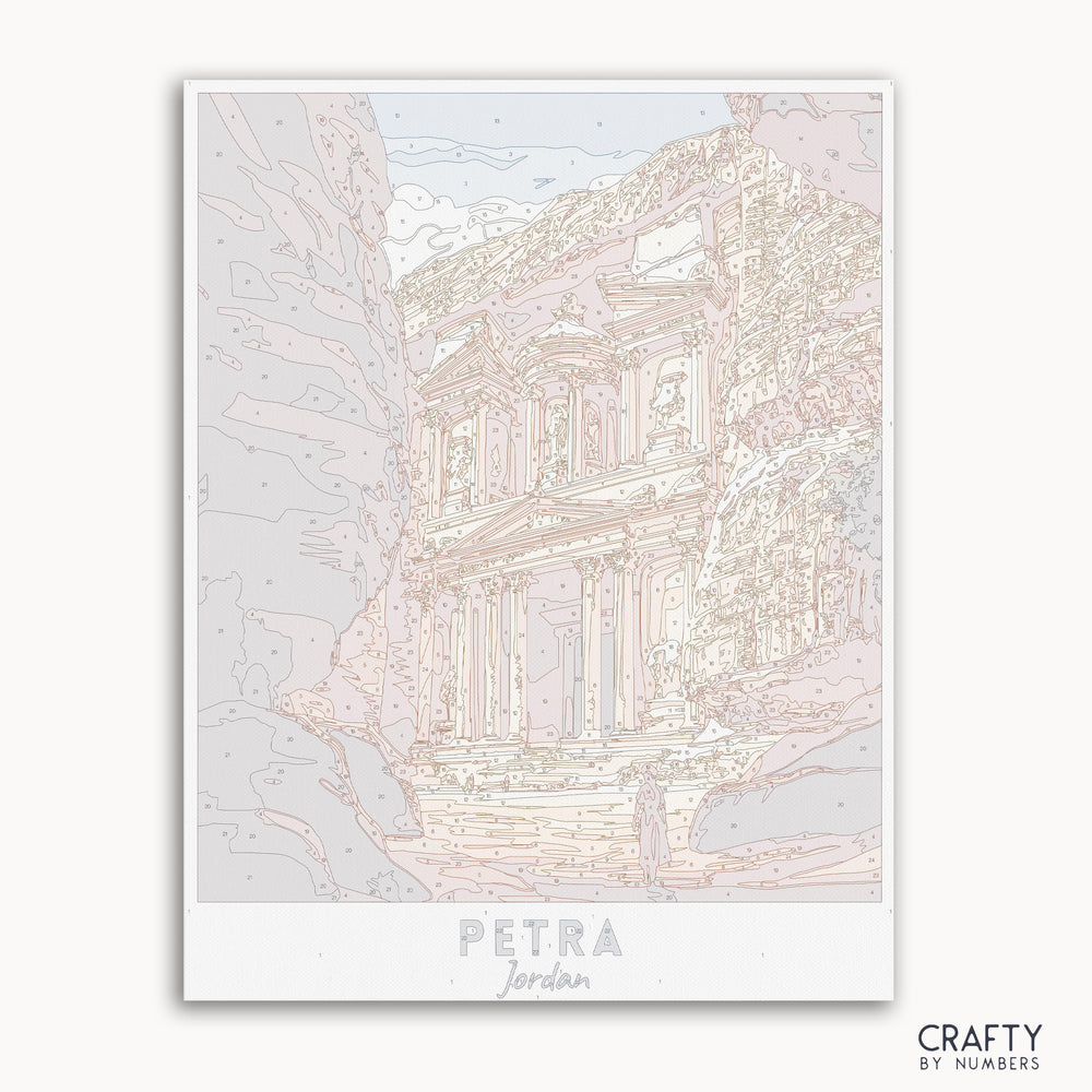 canvas of paint by numbers kit of Petra