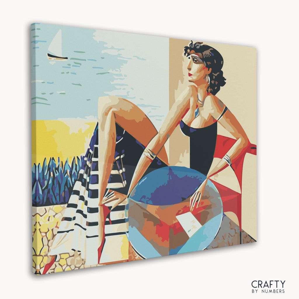 Peaceful Lady painting by Georgy Kurasov, a famous paintings style inspired by famous artists paintings and famous paintings of women.