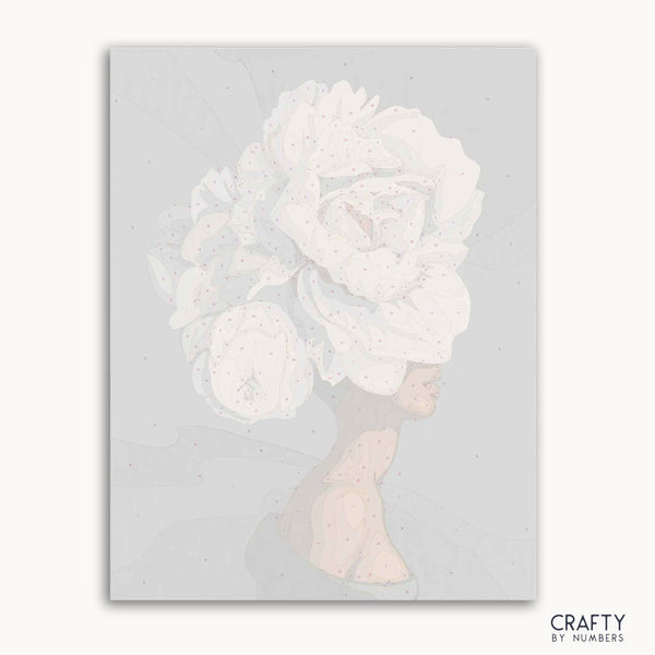 Floral Silhouette paint by number featuring vibrant colors inspired by famous paintings and vincent van gogh famous paintings.