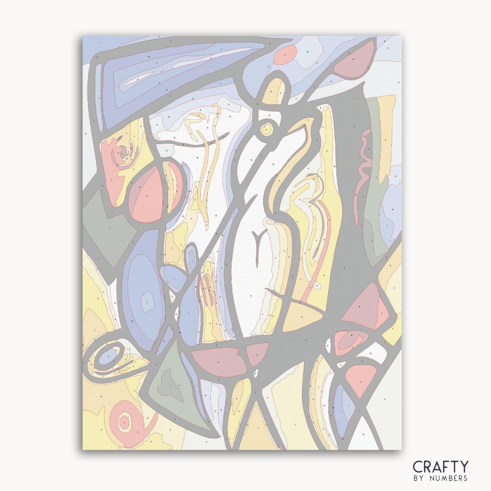 Pintura de Picasso por lienzo con números.
